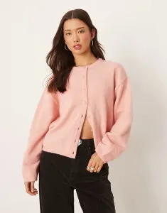 エイソス レディース アウター カーディガン ASOS DESIGN lightweight relaxed cardigan pink ピンク