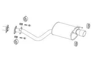 フジツボ Legalis R レガリス アール SXE10 アルテッツァ RS200 MT 3S-GE H10.10～H13.5 760-23811