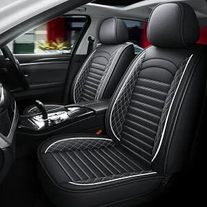 シートカバー 車 メルセデス・ベンツ CLA AMG X156 レザー 運転席 助手席 前席セット 被せるだけ 選べる5色 TANE C