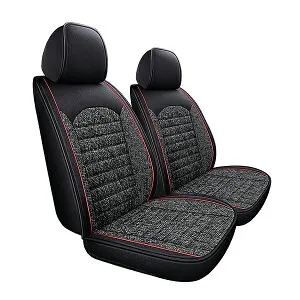 【送料無料】 シートカバー メルセデスベンツ CLA-AMG X156 ブラック リネン 被せるタイプ 汎用 簡単取付 座席 カバー