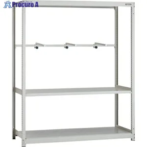 TRUSCO スチールラック M2型軽中量棚 1460X600XH1800 3段 アーム1段 単体 M2-6563-A1 1台 ◇▼149-7784