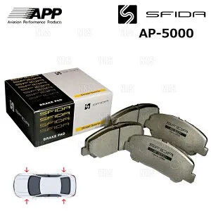 APP エーピーピー SFIDA AP-5000 (前後セット) アベンシス AZT250/AZT251/AZT255 03/9～ (811F/741R-AP5000
