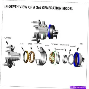 Wheel Hub Bearing 2007年から2013年のスズキSX4 AWD W/ABSの1PCS後輪ハブ＆ベアリングアセンブリ 1pcs Rear Wheel Hub & Bearing Assembly For 2007-2013 Suzuki SX4 AWD w/ABS【並行輸入品】