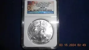 2014W アメリカン シルバー イーグル 1 オンス シルバー ダラー コイン MS69 NGC 初期リリース
