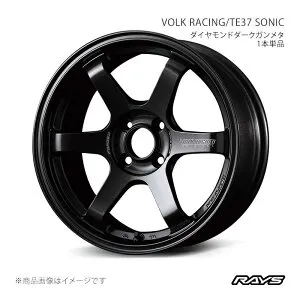 RAYS レイズ ボルクレーシング TE37 ソニック タントカスタム LA600S フロント/リア共用 アルミホイール2本セット【15×5J 4-100 INSET45 MM】06075504592MM×2
