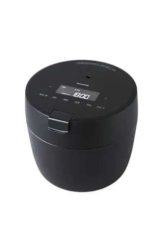 【Amazon.co.jp限定】パナソニック 炊飯器 5合 圧力IH コンパクトサイズ 自動調理鍋 無水調理 低温調理 予約調理 お手入れ点数2点 ふた食洗機対応 ブラック SR-CR10Z1-K