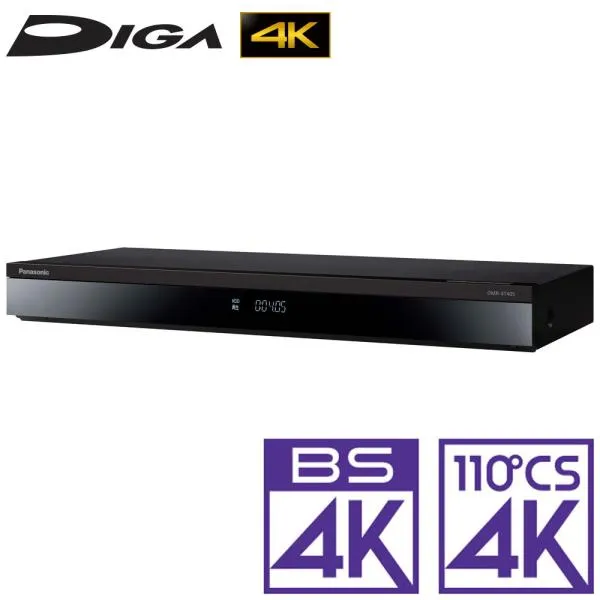 パナソニック ブルーレイレコーダー［4TB HDD / 3番組同時録画 / 4Kチューナー内蔵］ Panasonic DIGA(ディーガ) DMR-4T405 返品種別A
