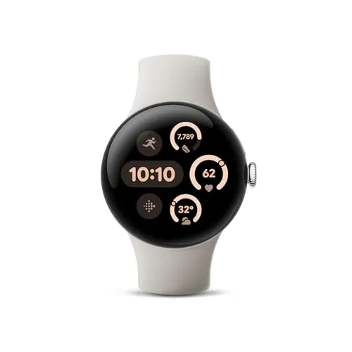 Google グーグル Pixel Watch 3 41mm Polished Silver アルミケース/Porcelain アクティブ バンド(Wifi) GA05735-US