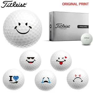 【オリジナルマークプリントボール(納期2-3日)】タイトリスト 2026 プロV1x レフトダッシュ(PROV1x LEFT-DASH) ゴルフボール 1ダース(12球入り) 2026年 BADスマイルC マーク入り
