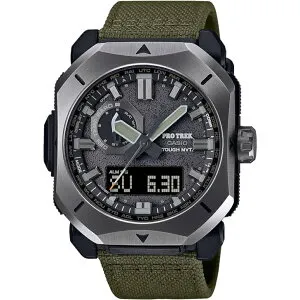（国内正規品）CASIO PROTREK カシオ プロトレック Climber Line 電波ソーラー CORDURAre/cor?採用 PRW-6900YB-3JF メンズ カーキ