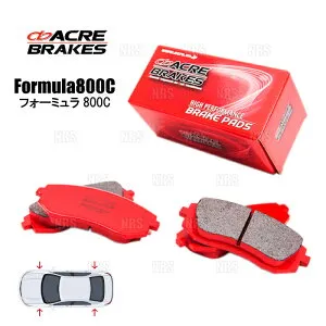 ACRE アクレ フォーミュラ 800C (前後セット) ランサーエボリューション10 CZ4A 07/11～15/9 ブレンボ (370/690-F800C