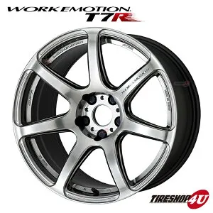 【最大P25倍】 送料無料 新品 アルミホイール 1本価格 15インチ 5j WORK EMOTION T7R 1piece 15×5.0J 4/100 +45 GTS グリミットシルバー ワーク エモーション ティーセブンアール 1ピース ※商品画像はイメ