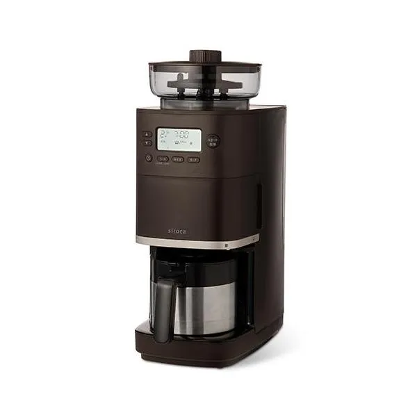 シロカ(siroca) SC-C271 TD -TD コーン式全自動コーヒーメーカー カフェばこPRO