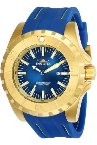 Invicta Men's Pro Diver 23736 Gold Silicone Quartz Diving Watch