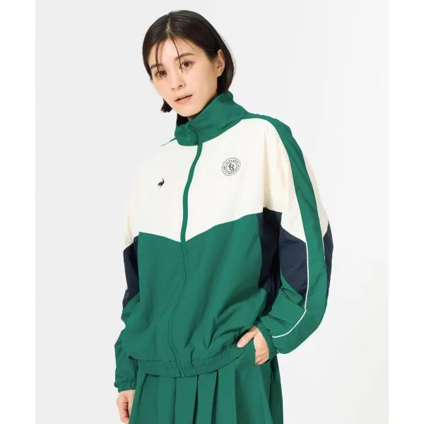 公式 ルコックスポルティフ はっ水 ナイロンワッシャーフルジップウィンドジャケット 女性 UV マウンテンパーカー トレーニング LT6SWB30L 26SS