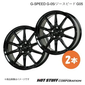 G-SPEED G-05 WRX STI VAB 6ポットキャリパー ホイール 2本【18×8.0J 5-114.3 INSET42 メタリックブラック】HOT STUFF