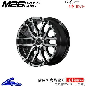 NV350キャラバン 25系 アルミホイール MID ナイトロパワー M26クロスファング【17×6.5J 6-139 INSET48 ブラックメタリック】マルカサービス NITRO POWER M26 CROSS FANG 17インチ 6穴 139.7 +48 インセット48 CARAVAN