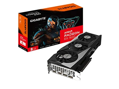 GIGABYTE GV-R76GAMING OC-8GD Radeon RX 7600 Gaming OC 8G グラフィックカード WINDFORCEファン 3X 8GB 128ビット GDDR6 ビデオカード