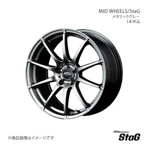 MID WHEELS/StaG RVR GA3W/4W アルミホイール1本【17×7.0J 5-114.3 INSET48 MGR】S766770573480A1N