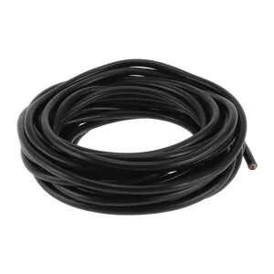 Partuto 1 Pcs 16AWG ユニバーサルグラウンドワイヤーカーラジオ、自動車、カースピーカーパワーワイヤーフルインシュレーション＆ソフトタッチジャケットTCブラック33FT 5コンダクター