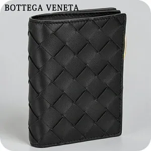 ボッテガ・ヴェネタ 二つ折り財布 二折財布 レディース ブランド BOTTEGA VENETA Italy 742330-V3UH2 8425 ブラック