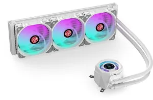 RAIJINTEK ライジンテック CYCLOPS 360 WHITE AIO水冷CPUクーラー 、1.4インチLCDスクリ ーン、高性能液体金属熱伝導ペースト52W/mk (0R10B00229)