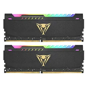 Patriot Memory パトリオットメモリ Viper Steel RGB DDR4 3200MHz PC4-25600 64GB (32GBx2枚) デュアルキット デスク用メモリ PVSR464G320C8K
