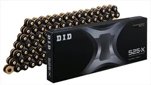 バイクパーツ 駆動系DID(ディーアイディー) チェーン 525-X BK＆G 130L525-X BK&G4525516483308