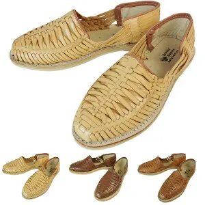メンズ シューズMADE IN MEXICO HUARACHE SHOESメキシコ製 ワラチシューズ メキシカンサンダルBROWN(ブラウン) CAMEL(キャメル) BROWN(ブラウン)レザー本革 ハンドメイド 手縫い 編み込み ハラチ グルカサ