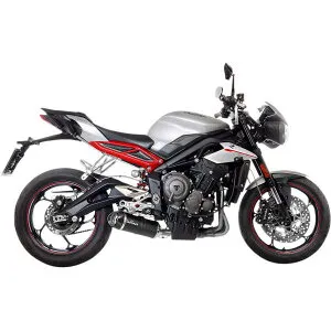【USA在庫あり】 LEOVINCE LV One EVO スリップオンマフラー 18年-19年 トライアンフ Street Triple 765 黒 1811-3765 HD店