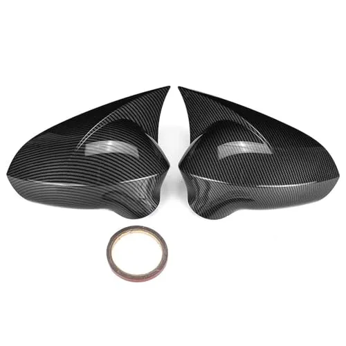 サイドミラーカバー ドアミラーシェル 用のシート 用のレオン MK2 1P 用のイビサ MK4 6J 2008-2017 ルックバックミラーカバーキャップケースカバー バックミラーキャップ(Carbon Fiber Look)