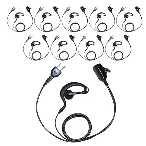 BLUE CENTURY ブルーセンチュリー 国内メーカー 特定小電力 トランシーバー ICOM/アイコム/ALINCO/アルインコ MOTOROLA/モトローラ/STANDARD スタンダード 対応互換 イヤホンマイク (耳掛けイヤホン型【I023】,