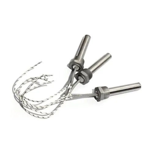 ねじ込み式カートリッジヒーター エアー用ヒーター 1/2インチ DN15/21mm スレッドカートリッジ発熱体 12mm チューブ直径 100/150/200/250/300mm チューブ長 1PC(110V,DN15 12x150mm 450W)