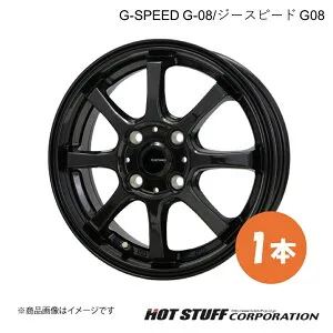 G-SPEED G-08/ジースピードG-08 eKスペース B3#A ホイール 1本【15×4.5J 4-100 INSET45 メタリックブラック】HOT STUFF/ホットスタッフ