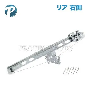 ベンツ W163 ML270CDI ML320 ML350 ML430 ML55AMG リア/リヤ パワーウインドウレギュレーター 右側 リベット付き 1637301046