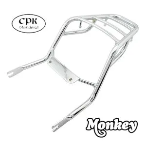 ホンダ モンキー125用リアキャリア/Honda Monkey125 Chrome Rear Luggage Carry Rack GTR/リア ラゲッジ キャリーラック
