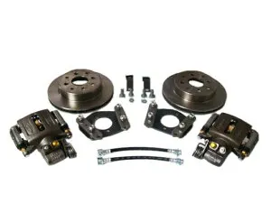 brake disc rotor 1955-57ベルエア9 フォードビッグベアリングリアエンドディスクキット＃55-320 1955-57 Bel-Air 9 Ford Big Bearing Rear End Disc Kit #55-320【並行輸入品】