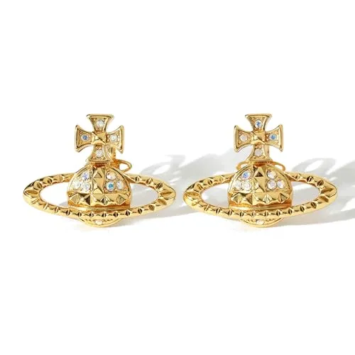 ヴィヴィアン ウエストウッド ピアス MAYFAIR BAS RELIEF EARRING 6201035E 02R115 ゴールド 金 Vivienne Westwood [並行輸入品]