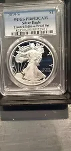 2019-S 限定版プルーフ セット $1 アメリカン シルバー イーグル PCGS PR69DCAM FS フラ...