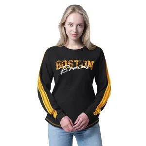 ジースリー フォーハー バイ カール バンクス レディース トップス Tシャツ 長袖 Women's G-III 4Her by Carl Banks Heather Black Boston Bruins Advantage Thermalong-Sleeve T-Shirt Bsb Charco ブラック