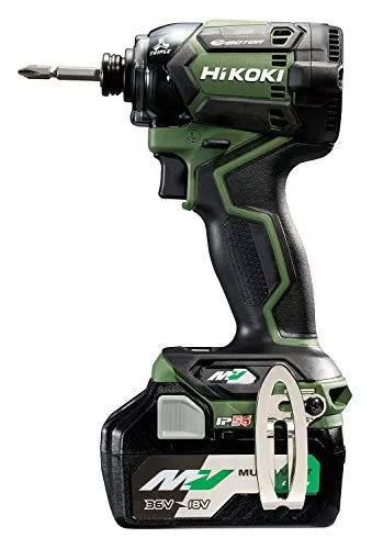 HiKOKI(ハイコーキ) 【旧型】36Vインパクトドライバ フォレストグリーン 蓄電池2個・充電器・ケース付き WH36DC(2XPG)［在庫僅少品］