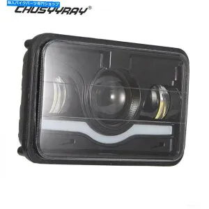 Headlight 4x6 インチ60W LEDヘッドライトDRL HONDA XR250 XR400 XR650オートバイ用 4x6inch 60W LED Headlight DRL Hi-Lo Beam for Honda XR250 XR400 XR650 Motorcycle【並行輸入品】