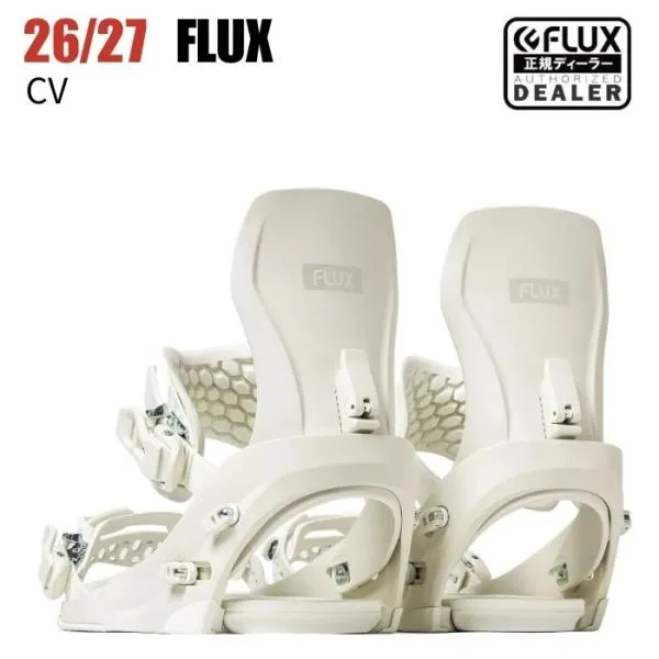 2027 FLUX フラックス CV シーブイ OFF WHITE 26-27 スノーボード ビンディング バインディング
