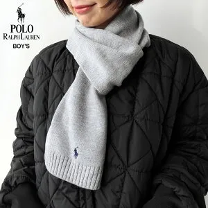 【超限定！ポイント10倍+3000円クーポン！】【SALE】ポロ ラルフローレン POLO RALPH LAUREN マフラー MERINO WOOL KNIT SCARF メリノウール ニット スカーフ レディース メンズ 秋 冬 刺繍 ウール100% ニッ