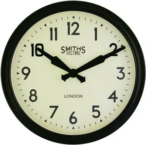 ロジャーラッセル SMITHスミス掛け時計 RogerLascelles Smiths Retro Clock 38cm ロジャーラッセル時計 SM-RETRO-BLACK 壁掛け時計 時計 ウォールクロック レトロ