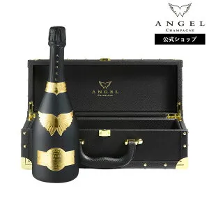 【公式限定ラッピング】ANGEL CHAMPAGNE NV Brut Black Gold エンジェル シャンパン ブリュット ブラック ゴールド12.5度 750ml 専用ケース 正規品 高級 ギフト プレゼント お祝い バースデー お酒 エンジ