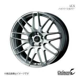 【19インチ 5H114.3 8.0J +40】アルミホイール1本 ヴォクシー 90系 Delmore/LC.S ハイパーシルバー 0041095