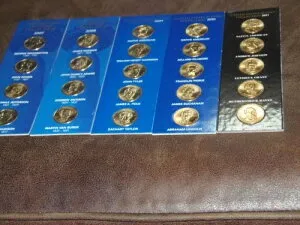 2007年木曜日～2011年 1ドル金貨セット、ホルダー入り、合計23枚 (LB-11)