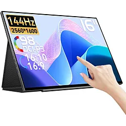 EHOMEWEI USB-C接続 モバイルモニター SPシリーズ(タッチパネル) SP-160TW ［16型 /WQXGA(2560×1600） /ワイド /144Hz］