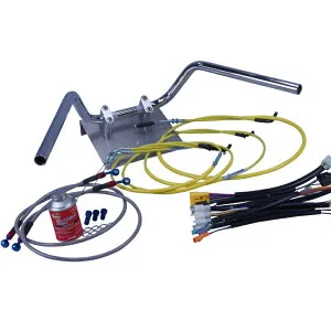 XR50/100モタード ミニ鬼アップハンドル セット ミニオニアップハン ワイヤー ミニオニ ハンドル 05-07年 AD14HD13 バーテックス